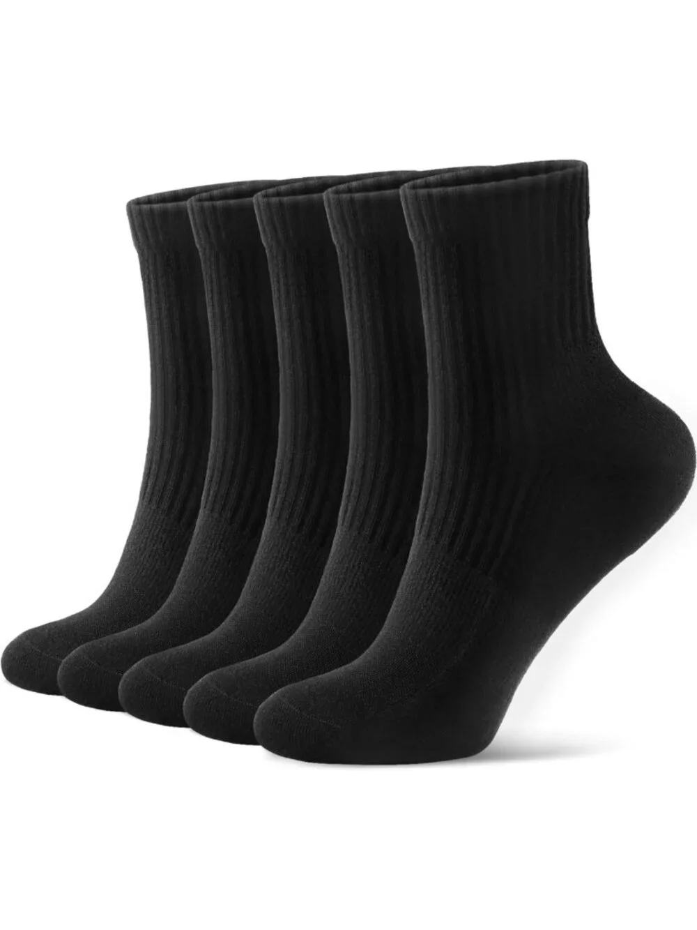 Mini Crew Active Ankle Socks for Women & Men - 5-6 Pairs, Comfortable